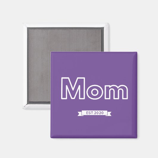 +Mama est. 2020 Magnet (Vorderseite/Rückseite)