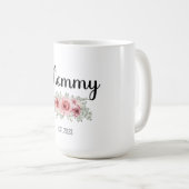 Mama Est 2023 Tasse, Mama und Vater Tasse, Eltern  Kaffeetasse (VorderseiteRechts)