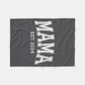 Mama Est 2024 Mom D Mothers Day Ized Fleecedecke (Vorderseite (Horizontal))
