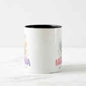 Mama Est 2024 Mothers Day Zweifarbige Tasse (Mittel)