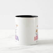 Mama Est 2024 Mothers Day Zweifarbige Tasse (Mittel)