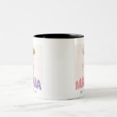 Mama Est 2024 Mothers Day Zweifarbige Tasse (Mittel)