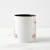 Mama Est 2024 Mothers Day Zweifarbige Tasse (Mittel)