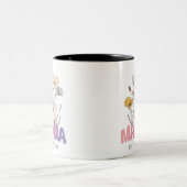 Mama Est 2024 Mothers Day Zweifarbige Tasse (Mittel)