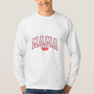 Mama est 2025 Mütter Tag Coquette Bogen T-Shirt