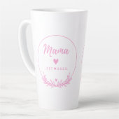 Mama Est.2025 shirt -Mother gift Pink Minimal - Milchtasse (Linke Ecke)