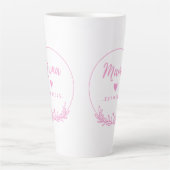 Mama Est.2025 shirt -Mother gift Pink Minimal - Milchtasse (Vorderseite)