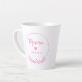 Mama Est.2025 shirt -Mother gift Pink Minimal - Milchtasse (Linke Ecke)