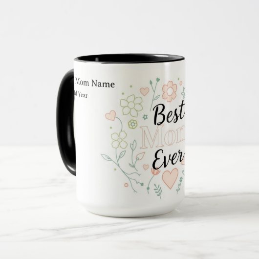 Mama Est. 2026 | Feier für die neue Mutter Tasse (Vorderseite Links)