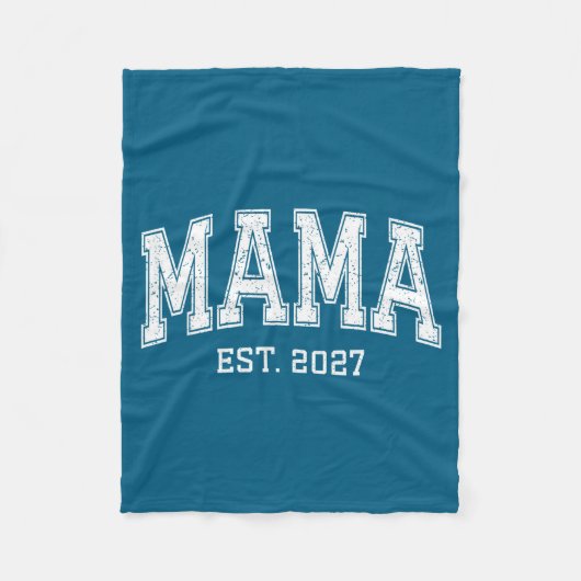 Mama Est 2027 Mom D Mothers Day Ized Fleecedecke (Vorderseite)