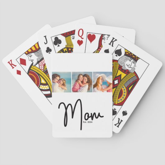 Mama Est. 3 Foto Spielkarten (Rückseite)