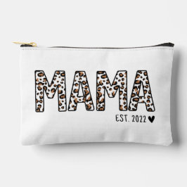 Mama Est Bag Leopard Print, Custom Mama Est Zubehörtasche