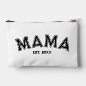 Mama Est. Custom Year Black Sport Style Zubehörtasche (Rückseite)