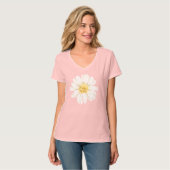 Mama Est - Gänseblümchen-V-Ausschnitt T-Shirt (Vorderseite Vollansicht)