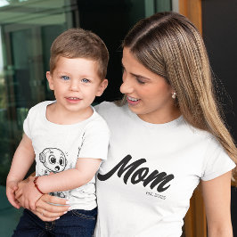 Mama Est. Schwarzes Skript | Custom T-Shirt