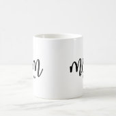 Mama Established Black Schrift Mutter Kaffeetasse (Mittel)