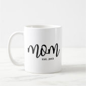 Mama Established Black Schrift Mutter Kaffeetasse (Links)