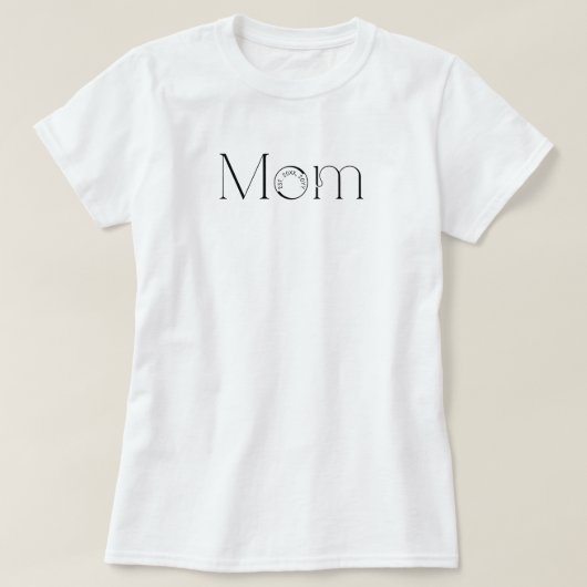 Mama Established Black Script Benutzerdefiniertes  T-Shirt (Design vorne)