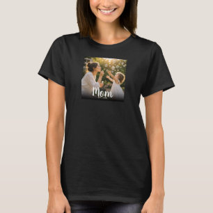Mama Established Foto-Andenken Moderne Typografie T-Shirt