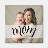 Mama Established Foto-Geschenk für Erstmalige Mütt Magnet (Vorne)