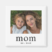 Mama Established Foto-Geschenk Magnet (Vorne)