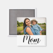 Mama Established Foto Geschenk Magnet (Vorderseite/Rückseite)