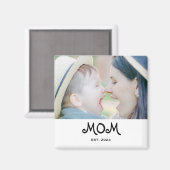 Mama Established Foto-Geschenkmagnet Magnet (Vorderseite/Rückseite)