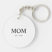 Mama Established Mama Geschenk Schlüsselanhänger (Rückseite)