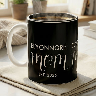 Mama Established Neue Mama Geschenk Weißer Benutze Zweifarbige Tasse