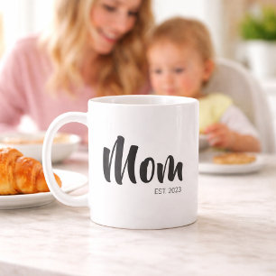 Mama Established New Mom Geschenk Kaffeetasse