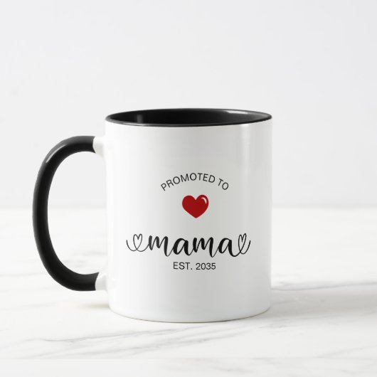 Mama Established New Mom Gift Tasse (Links)