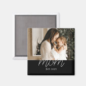 Mama Established Photo-Geschenkmagnet Magnet (Vorderseite/Rückseite)