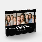 Mama Established Schrift Schwarz 3 Foto Collage (Links)