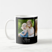 Mama Established Schrift Schwarz 3 Foto Kaffeetasse (Links)