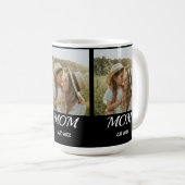 Mama Established Schrift Schwarz 3 Foto Kaffeetasse (VorderseiteRechts)