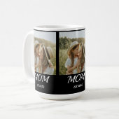Mama Established Schrift Schwarz 3 Foto Kaffeetasse (Vorderseite Links)