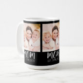 Mama Established Schrift Schwarz 3 Foto Kaffeetasse (Vorderseite Links)