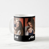 Mama Established Schrift Schwarz 3 Foto Kaffeetasse (Vorderseite Links)