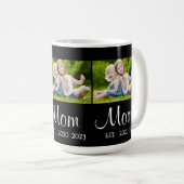 Mama Established Schrift Schwarz 3 Foto Kaffeetasse (VorderseiteRechts)