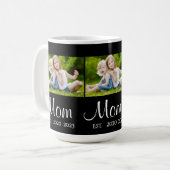 Mama Established Schrift Schwarz 3 Foto Kaffeetasse (Vorderseite Links)