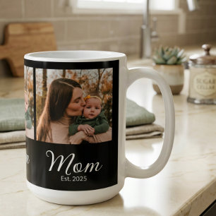 Mama Established Schrift Schwarz 3 Foto Kaffeetasse