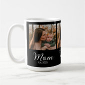 Mama Established Schrift Schwarz 3 Foto Kaffeetasse (Links)