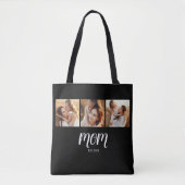 Mama Established Schrift Schwarz 3 Foto Tasche (Vorderseite)