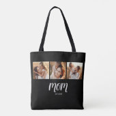 Mama Established Schrift Schwarz 3 Foto Tasche (Rückseite)