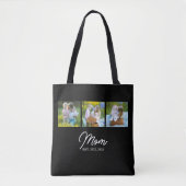 Mama Established Schrift Schwarz 3 Foto Tasche (Vorderseite)