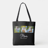 Mama Established Schrift Schwarz 3 Foto Tasche (Rückseite)