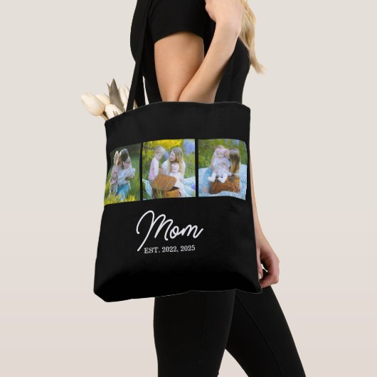 Mama Established Schrift Schwarz 3 Foto Tasche (Von Nahem)