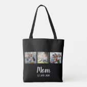 Mama Established Schrift Schwarz 3 Foto Tasche (Rückseite)