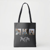 Mama Established Schrift Schwarz 3 Foto Tasche (Vorderseite)