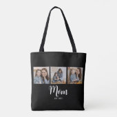 Mama Established Schrift Schwarz 3 Foto Tasche (Rückseite)